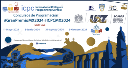 Poster del Gran Premio de Mexico ICPC Sede UAIE-UAZ